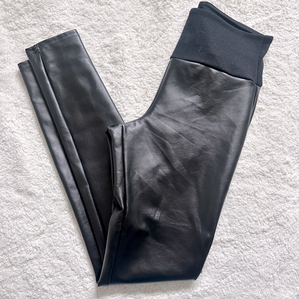Spanx faux leather leggings